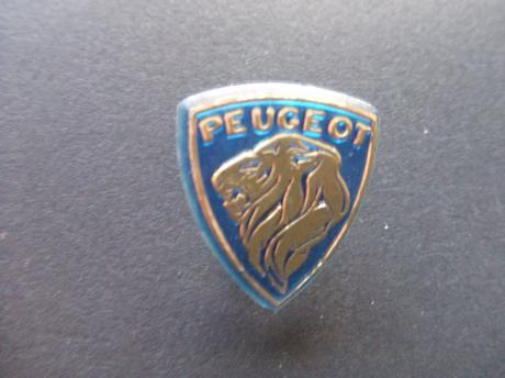Peugeot logo blauw-goudkleurig